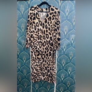 H&M leopard dress